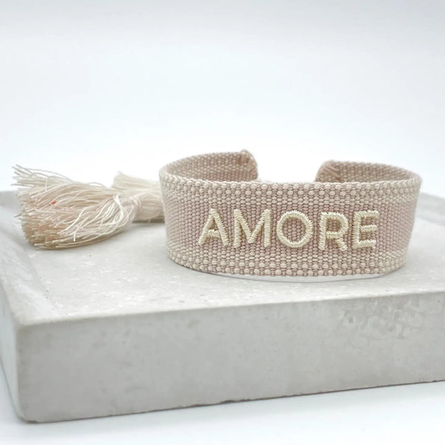 Parsley & Pepper Statement Armband Amore taupe