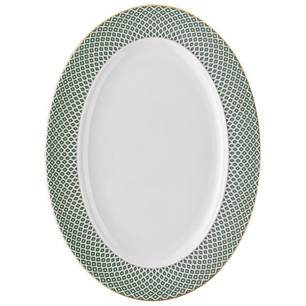 Rosenthal Francis Carreau Vert Platte oval 34 cm