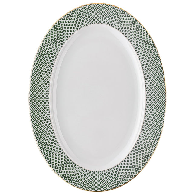 Rosenthal Francis Carreau Vert Platte oval 34 cm