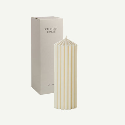 Skulptur Kerze Messina – Rapswachs, H 20 cm