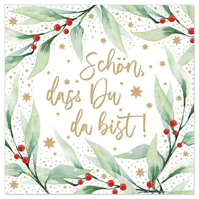 Artebene Servietten Schön, dass Du da bist