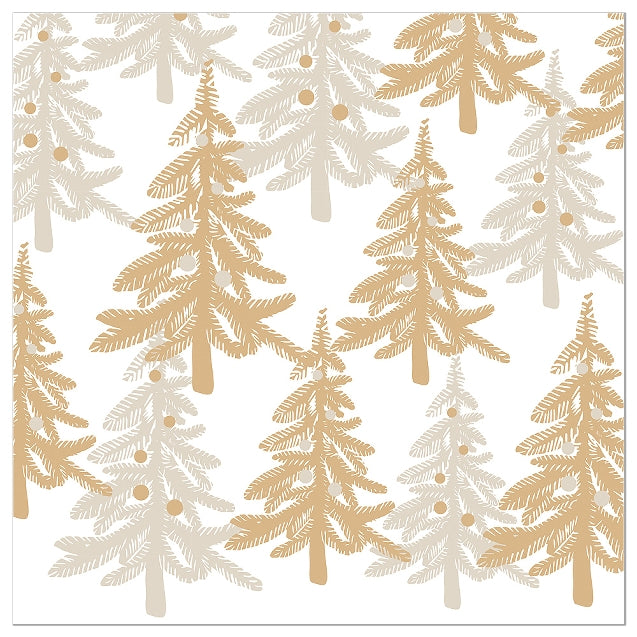 Artebene Servietten Tannenbäume taupe