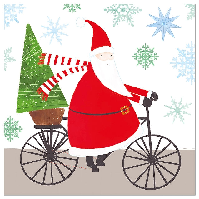 Artebene Servietten Weihnachtsmann taupe