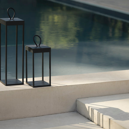 Qoozii Bali 50 LED-Outdoorlaterne schwarz