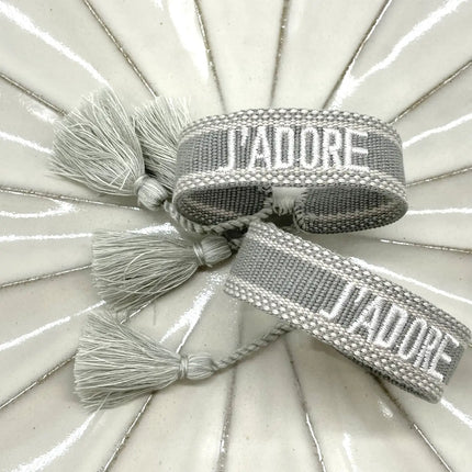 Parsley & Pepper Statement Armband J´adore hellgrau