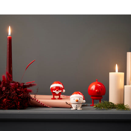 Hoptimist Santa Snowman S white