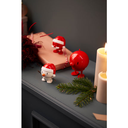 Hoptimist Santa Snowman S white