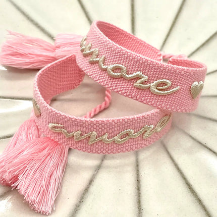 Parsley & Pepper Statement Armband Amore rosa