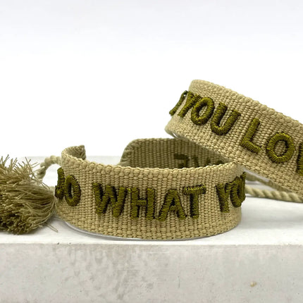 Parsley & Pepper Statement Armband Do what you love