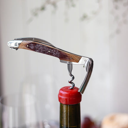 Forge de Laguiole Sommelier-Messer glänzend Fasseiche