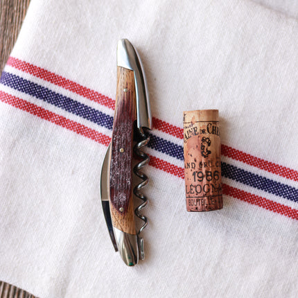 Forge de Laguiole Sommelier-Messer glänzend Fasseiche