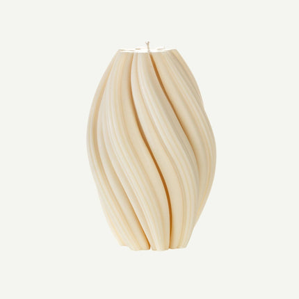 Skulptur Kerze Florence Large – Rapswachs, H 19 cm