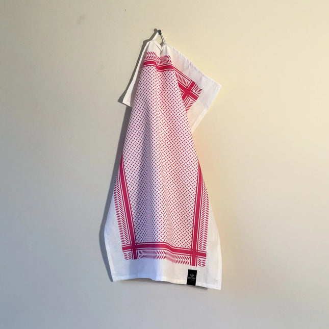 Kiss my Kitchen Geschirrtuch Pali weiß pink