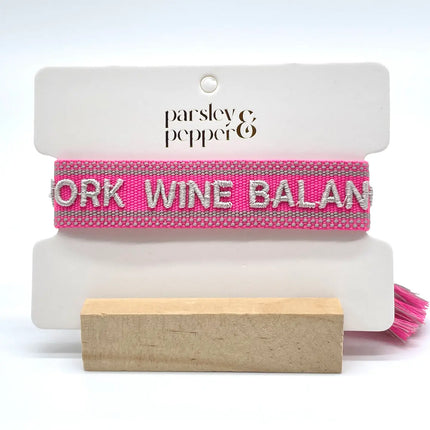 Parsley & Pepper Statement Armband Work Wine Balance