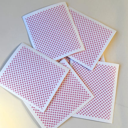 Kiss my Kitchen Schwammtuch Pali weiß pink