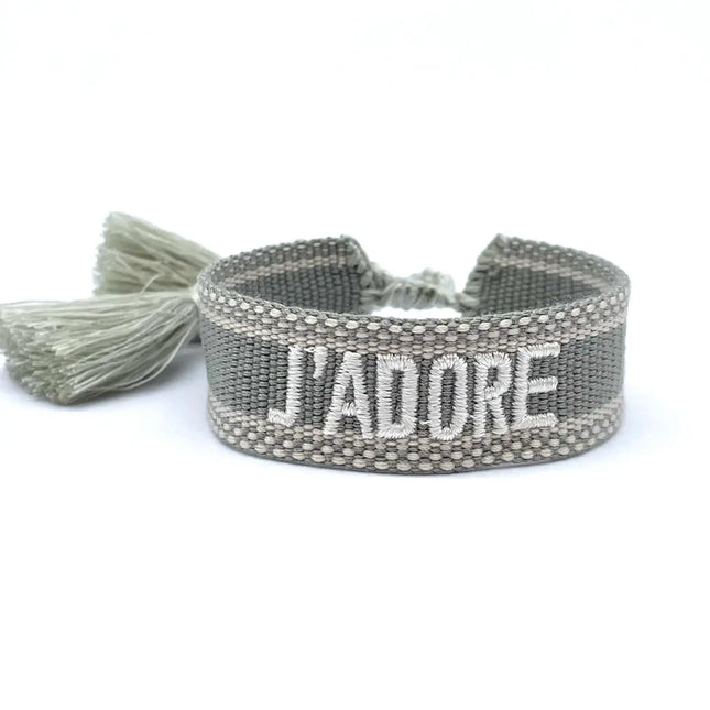 Parsley & Pepper Statement Armband J´adore hellgrau