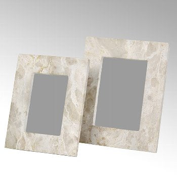 Lambert Bilderrahmen Phoenix, travertin natur für Fotos 10 x 15 cm