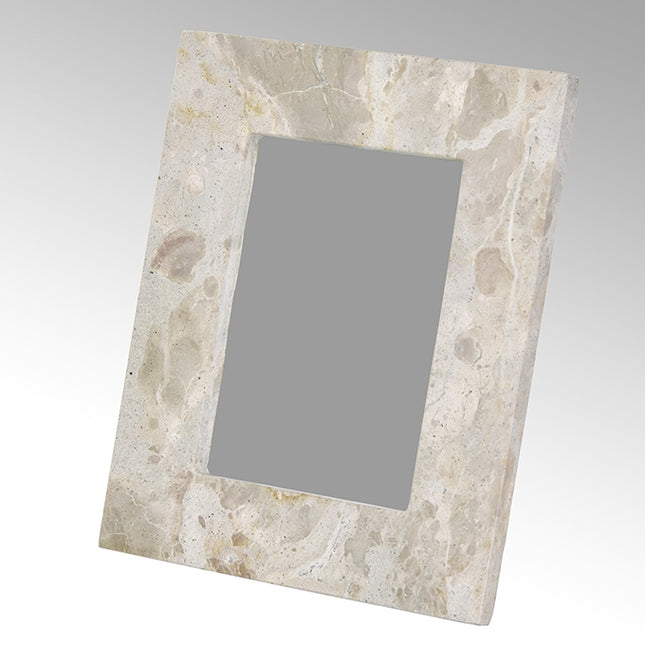 Lambert Bilderrahmen Phoenix, travertin natur für Fotos 13 x 18 cm