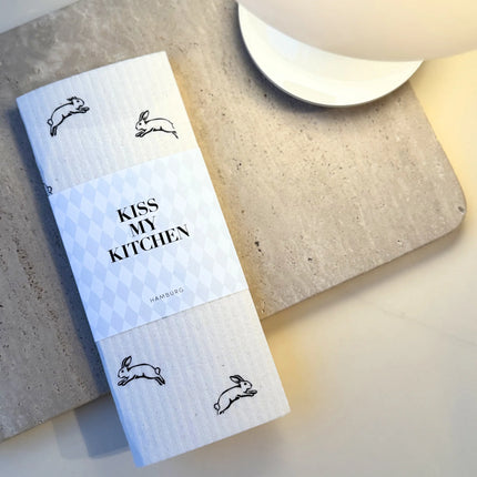 Kiss my Kitchen Schwammtuch Hase