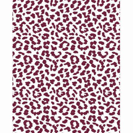 Kiss my Kitchen Geschirrtuch Leo Bordeaux weiß