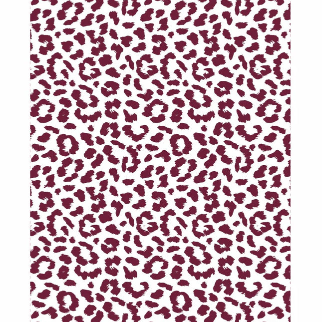 Kiss my Kitchen Geschirrtuch Leo Bordeaux weiß