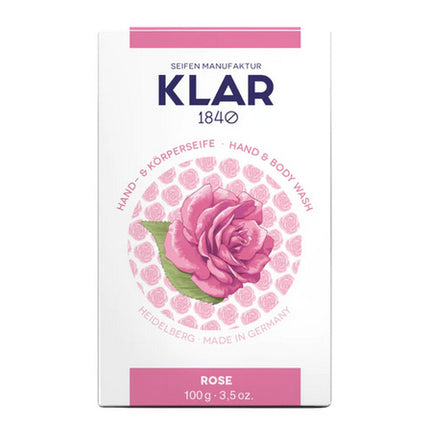Klar Rosenseife 100 g, palmölfrei