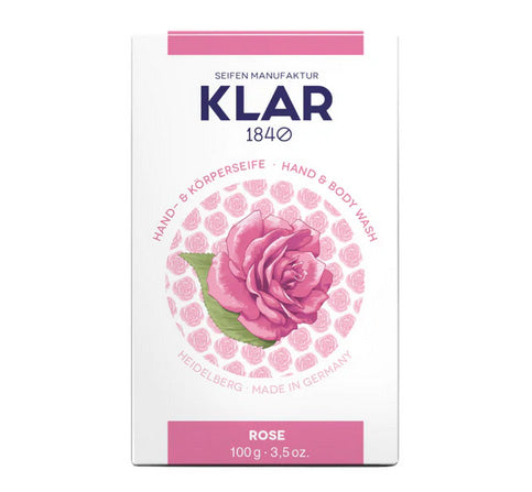 Klar Rosenseife 100 g, palmölfrei