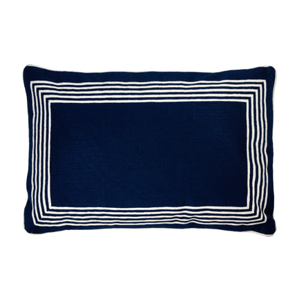 Lambert Kissen Cannes mit Füllung dunkelblau