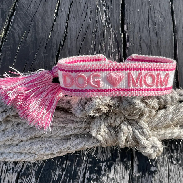 Parsley & Pepper Statement Armband Dog Mom rosa
