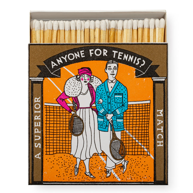 Archivist Square Matchbox – quadratische Streichholzschachtel im britischen Vintage-Design