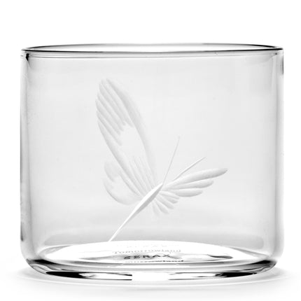 Serax Shotglas Tomorrowland mit unterschiedlichen Gravuren 4er-Set