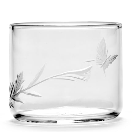 Serax Shotglas Tomorrowland mit unterschiedlichen Gravuren 4er-Set