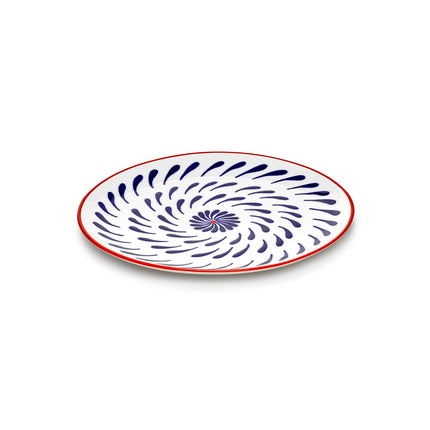 Serax Speiseteller Bazaar blau rot 26,5 cm