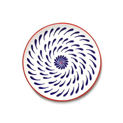 Serax Speiseteller Bazaar blau rot 26,5 cm