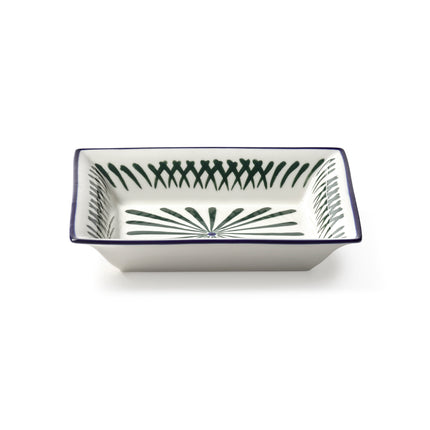 Serax Rechteckiger Teller Bazaar grün blau 20 x 16,5 cm