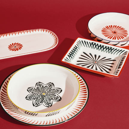 Serax Servierplatte oval Bazaar rot