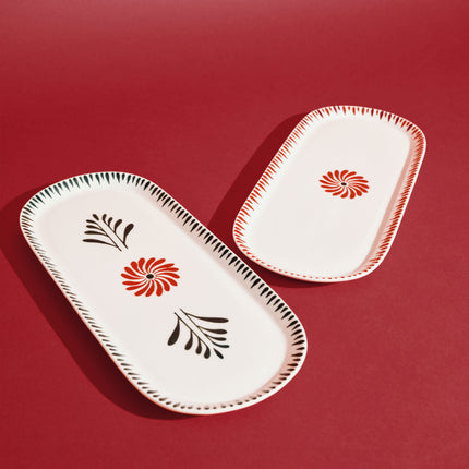 Serax Servierplatte oval Bazaar rot