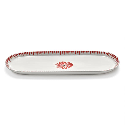 Serax Servierplatte oval Bazaar rot