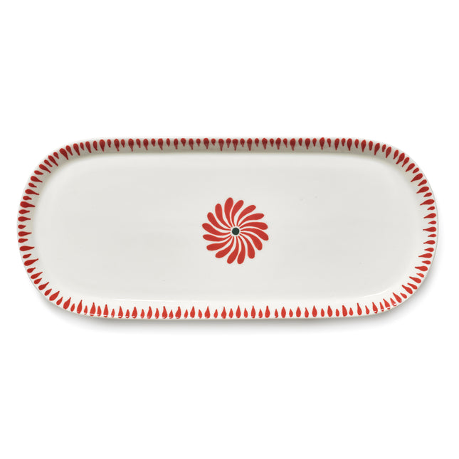 Serax Servierplatte oval Bazaar rot