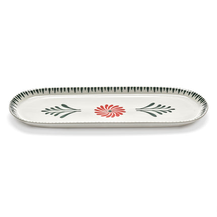 Serax Servierplatte oval Bazaar rot grün