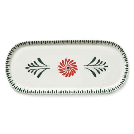 Serax Servierplatte oval Bazaar rot grün