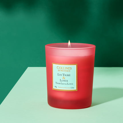 Collines de Provence Duftkerze Tiger-Lilie und Lotus 180 g