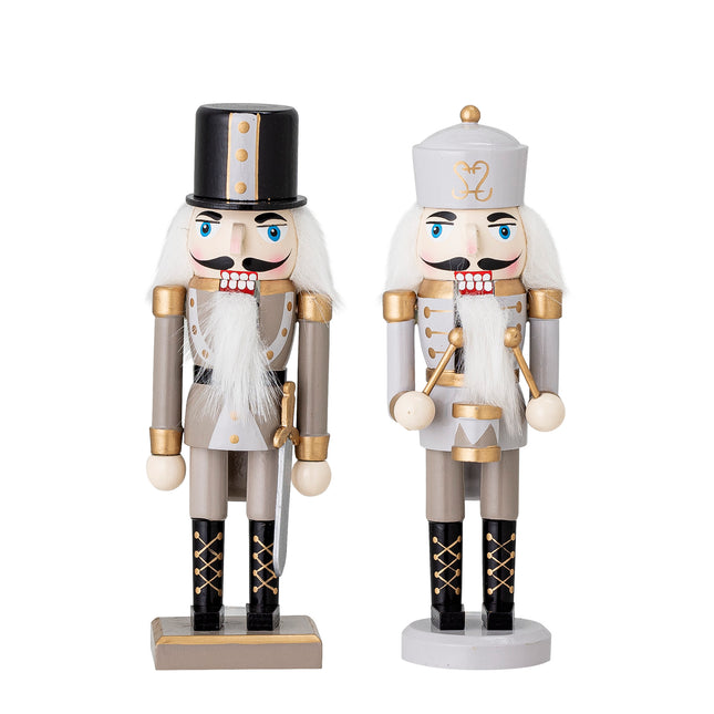 Elegante Nussknacker Weihnachtsdekoration von Bloomingville im 2er-Set
