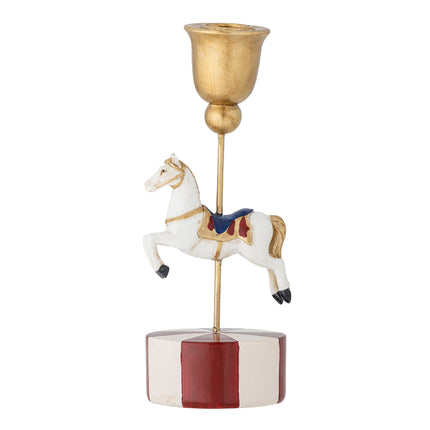 Merry Go Round Kerzenhalter von Bloomingville mit Pferde- und Karussellmotiv