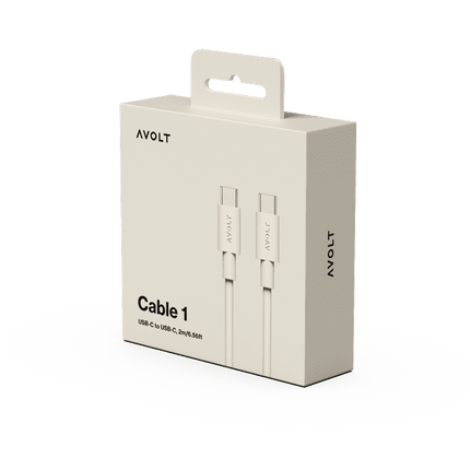 AVOLT Kabel USB-C zu USB-C Cable 1 sand