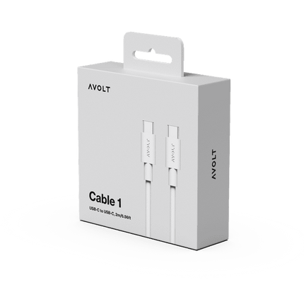 AVOLT Kabel USB-C zu USB-C Cable 1 grau
