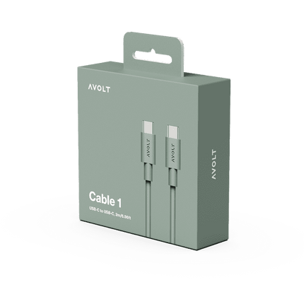 AVOLT Kabel USB-C zu USB-C Cable 1 grün