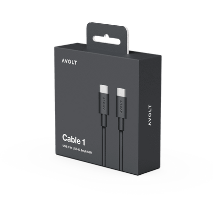 AVOLT Kabel USB-C zu USB-C Cable 1 schwarz