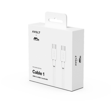 AVOLT Kabel USB-C zu USB-C Cable 1 weiß