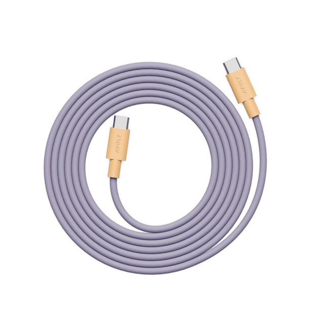 AVOLT Kabel USB-C zu USB-C Cable 1 Bauhaus-Archiv Lavender Glow